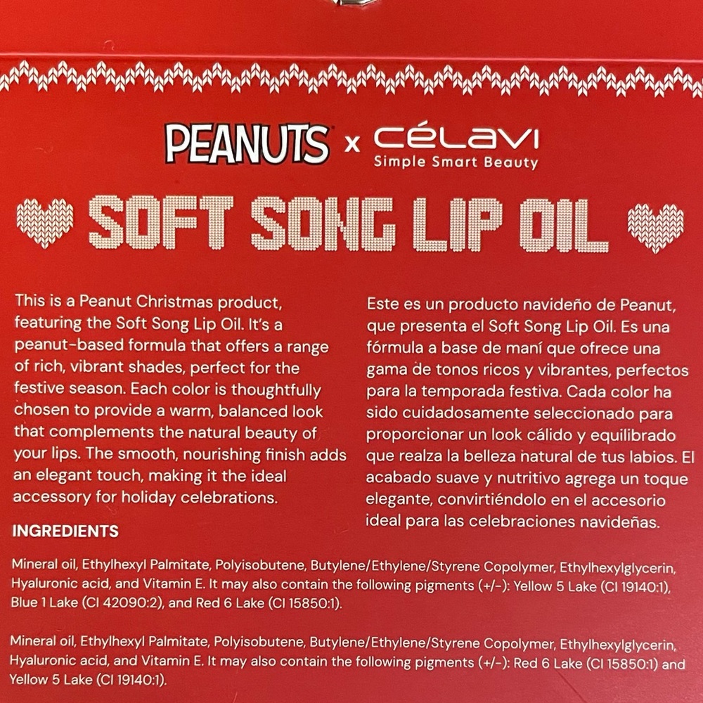 Peanuts Lip Oil Gloss & Snoopy Face Sheet Mask Gift Present NEW NIP - Picture 5 of 9